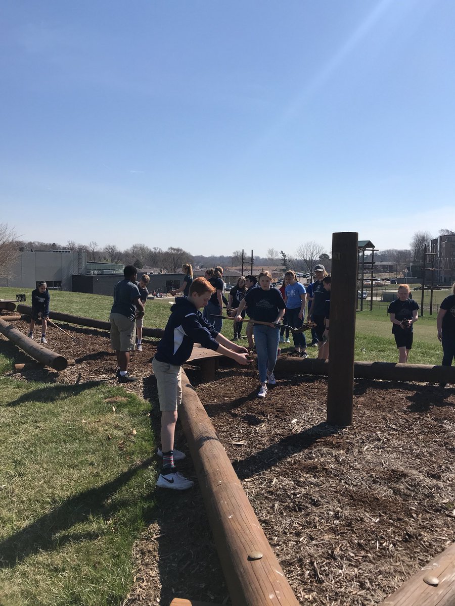 CoachSturm's tweet photo. Cleaning up the Low Ropes Course! https://t.co/tkeCS7JGah