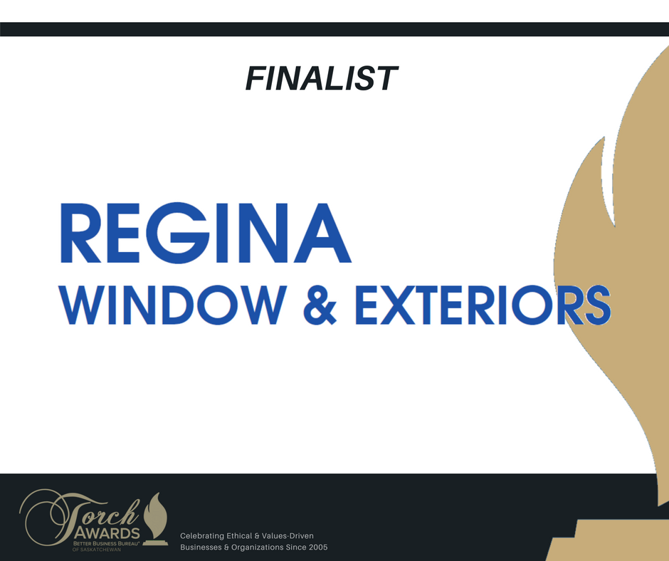 BBBcentralcan's tweet photo. 2018 Torch Award Finalist | Regina Window & Exteriors has been serving Regina and area for decades. With the recent completion of a new extended showroom, carrying 90% Canadian product, this company loves to show their customers every option! #bbbsktorch #proudlocalethical https://t.co/dWbbfoBUEG