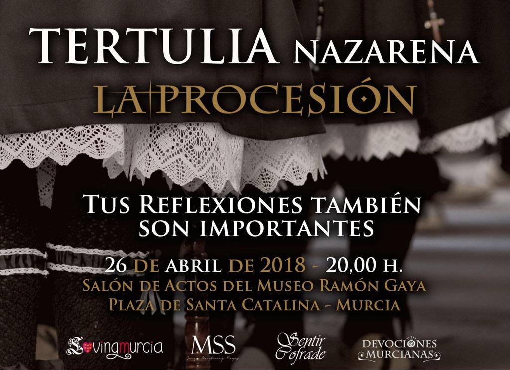 DevoMurcianas's tweet photo. Os esperamos el próximo Jueves a las 20h. en el Museo Ramón Gaya (Plaza de Sta. Catalina) para tener la 1° Tertulia Nazarena organizada por La Procesión. Que no os lo cuenten, ven y participa!!..
#LaProcesion #DevocionesMurcianas #SSantaMurcia https://t.co/wpqDoOkfP3