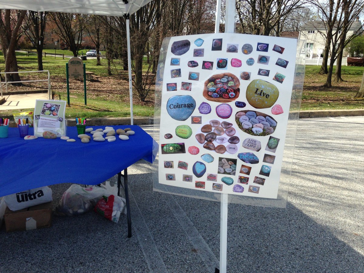 CASTMOBILIZER's tweet photo. We had a great day helping community members paint Inspiration Rocks and plant lavender seeds at the Earth Day Festival! @UMParksnRec #2InspirePA #InspirationGrows https://t.co/nNqYNABSYQ