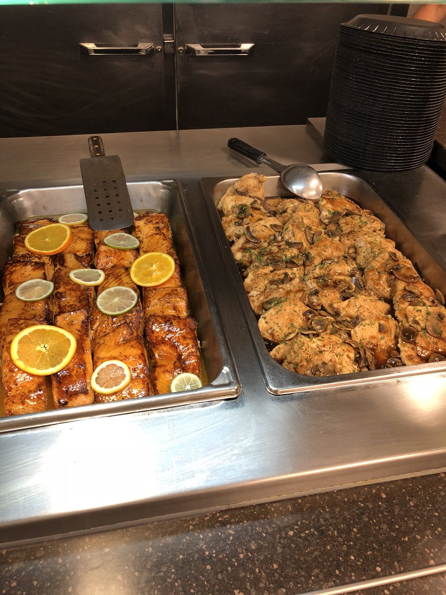 TWcafememorial's tweet photo. Try our delicious orange salmon and chicken Marsala for lunch today https://t.co/Jw0zA8h5vI