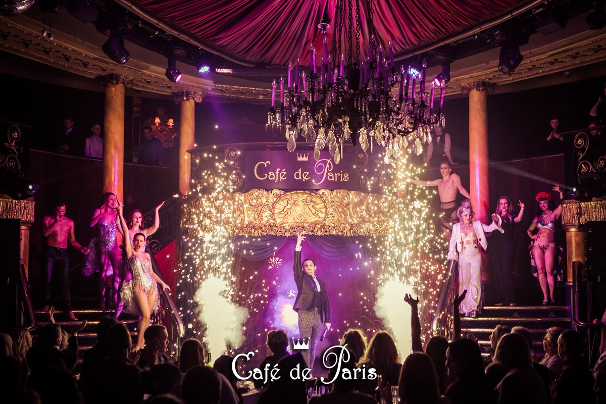 TheStageCDP's tweet photo. This Saturday from 6pm, its Showtime Cabaret! The world famous Cafe de Paris is set ablaze with the crème of cabaret, circus, comedy and burlesque. Dinner packages are sold out but you can still join us for the show, get your tickets here https://t.co/pHWibwPpP8 https://t.co/U9V3FcbbUT