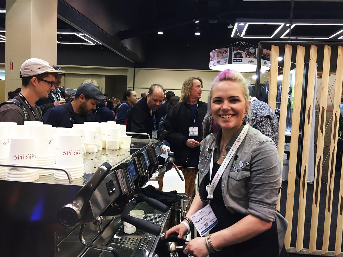 RancilioGroup's tweet photo. #RancilioSpecialty showcase in #seattle for #specialtycoffeeexpo @SpecialtyCoffee  #sca #sca2018 #scaevent  #coffeeexpo #Rancilio #specialtycoffee #barista #baristalife #coffee #seattlecoffee https://t.co/OaXHYtpZIa