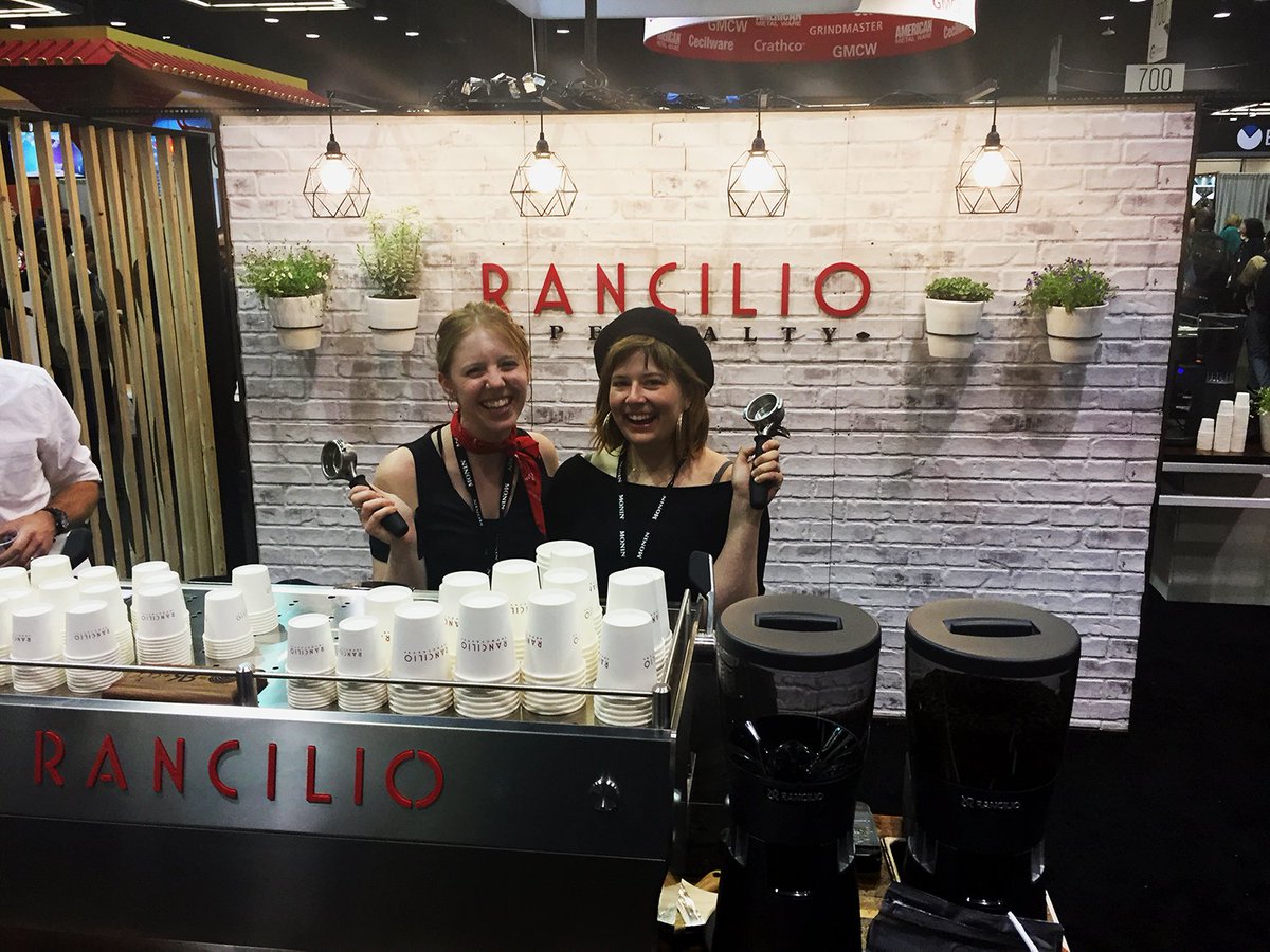 RancilioGroup's tweet photo. #RancilioSpecialty showcase in #seattle for #specialtycoffeeexpo @SpecialtyCoffee  #sca #sca2018 #scaevent  #coffeeexpo #Rancilio #specialtycoffee #barista #baristalife #coffee #seattlecoffee https://t.co/OaXHYtpZIa