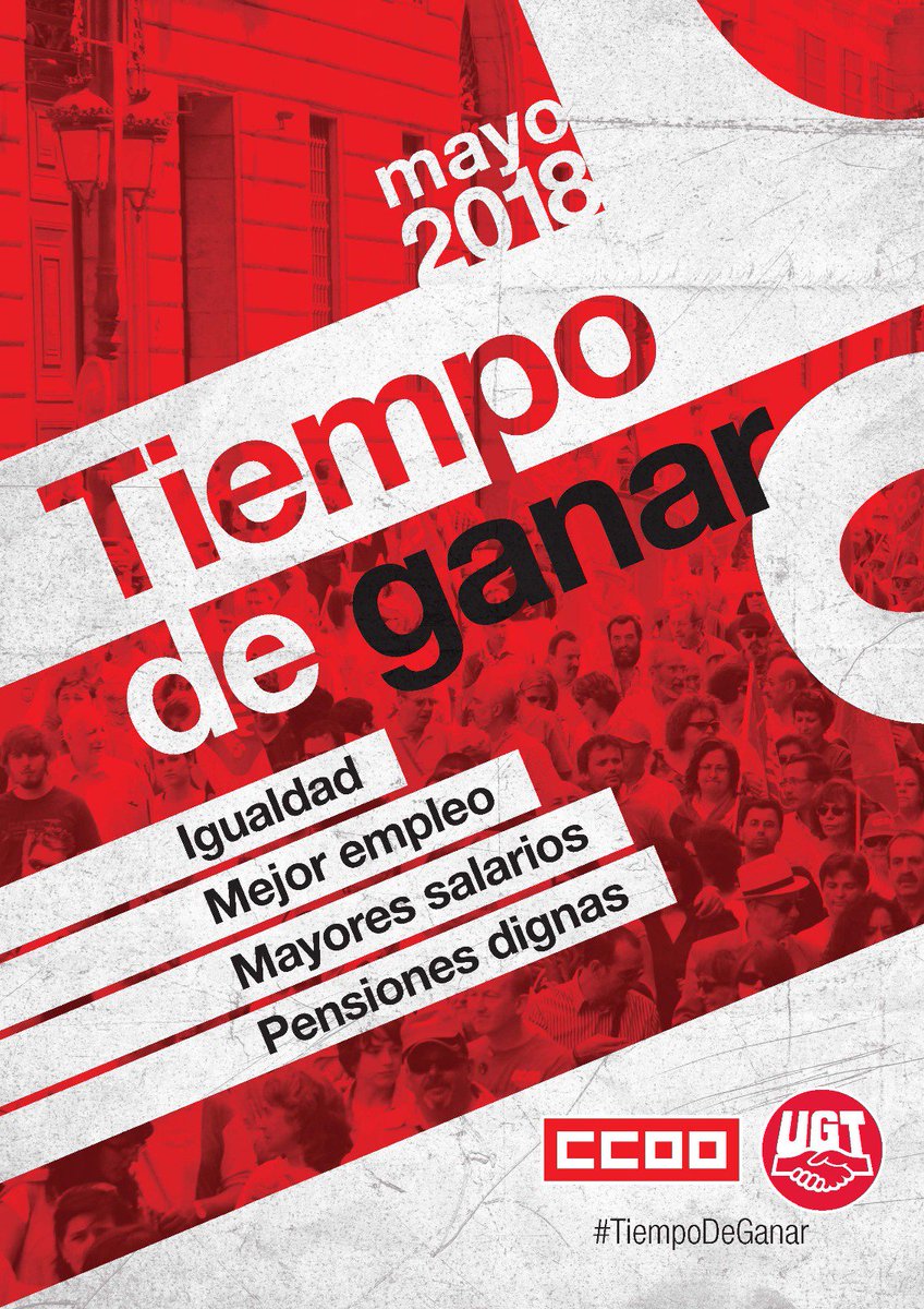 ugtficantabria's tweet photo. 1° de mayo salgamos tod@s los trabajadores a la manifestación para mantener las condiciones laborales que tanto costo conseguir y recordar aquellos compañer@s que lucharon por ello. Es momento de recuperar los derechos #130años #UGT #SoyUGT #1deMayo #AlasCalles #Lucha #Derechos https://t.co/bbxexFAJix