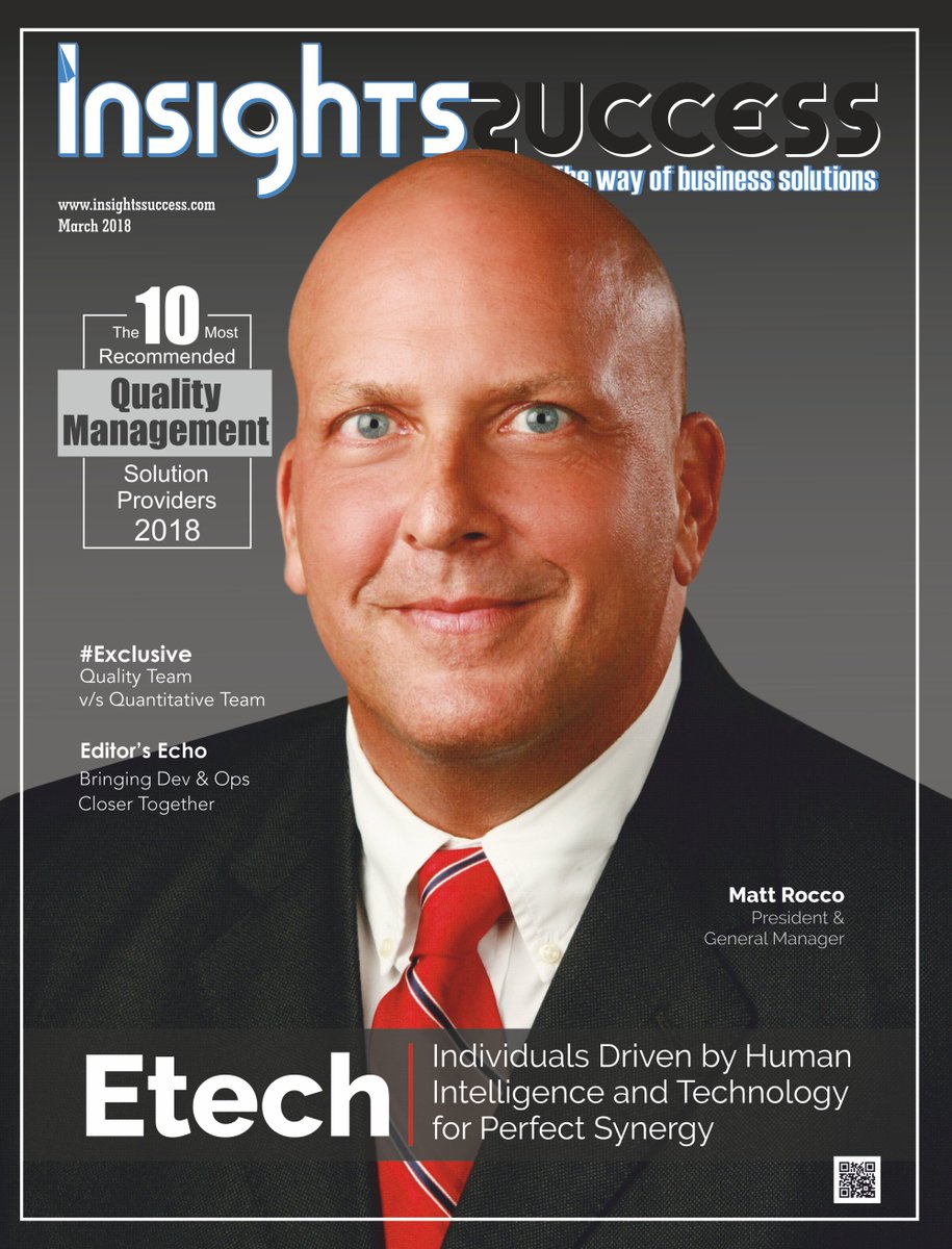 insightssuccess's tweet photo. Individuals Driven by #Human_Intelligence and #Technology for Perfect Synergy @EtechGS @MRoccoEtech @jiyoob #Quality_Management_Solution_Provider https://t.co/uIJoNmKs72 https://t.co/1rrlQBUzYi