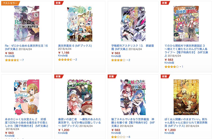 24日の新刊 Re ゼロから始める異世界生活 16 変態王子と笑わない猫 12 など1冊 きんどう