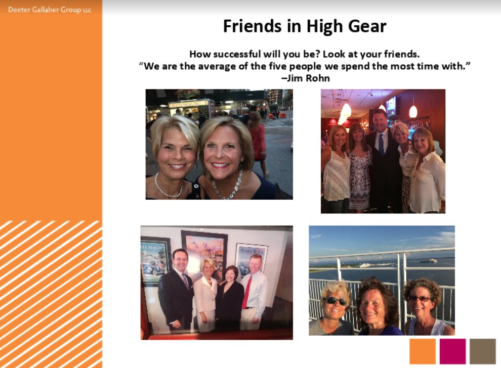 WomeninHighGear's tweet photo. You are the average of the 5 people you spend the most time with. What does that say about you? Surround yourself with positive influencers and #FriendsinHighGear. @AnneDGallaher @CentralPenn #CentralPennWLC #FindYourVoice https://t.co/6jcp3KAHVr