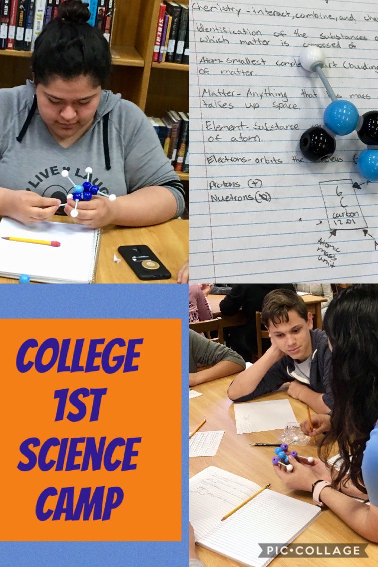 HCISDCurriculum's tweet photo. Middle school science camps are taking place this week. #buildingatoms @GutierrezMS3205 https://t.co/4Lxmdj1eci