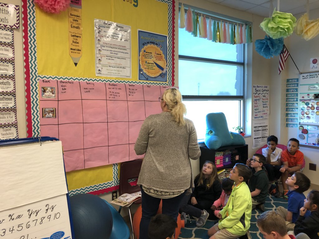 CISDWalker's tweet photo. @StantzJamie 2nd graders begin their Jan Brett author study. #walkertribe https://t.co/2F5XlRjQ6P