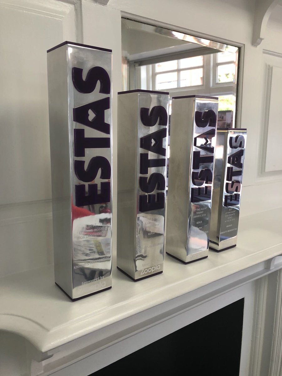 Thank you for all your support at our success at the estas! Three gold and one bronze award! Top letting agent in north London and Uk! <a href="/THE_ESTAS/">The ESTAS</a> <a href="/Zoopla/">Zoopla</a> <a href="/KnightsGroup1/">Knights Residential</a>
