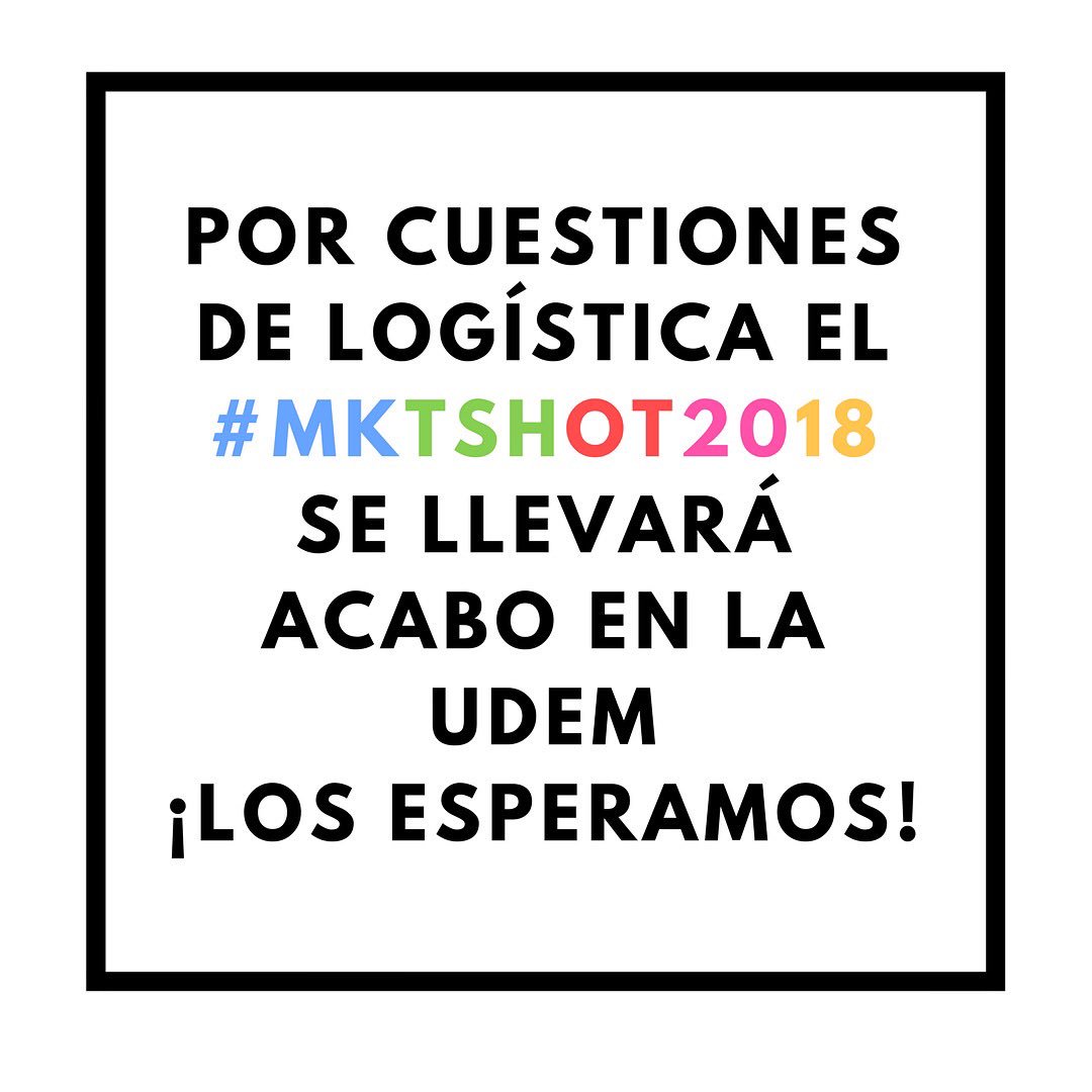 SALMI_UDEM's tweet photo. El #MKTSHOT2018 se movió a la udem, en el CLAUSTRO‼️ https://t.co/0kf3owzWvq