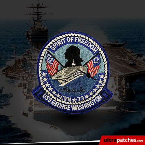 USS George Washington  ~ Order a patch like this right now @ UltraPatches.com
 ultrapatches.com/military.html
 #patches #custompatches #ultrapatches #USSGW #usa #USMilitary #USNavy #USAF #militarypatches
 Call Toll Free: 1-800-287-5246 | Website: ultrapatches.com |