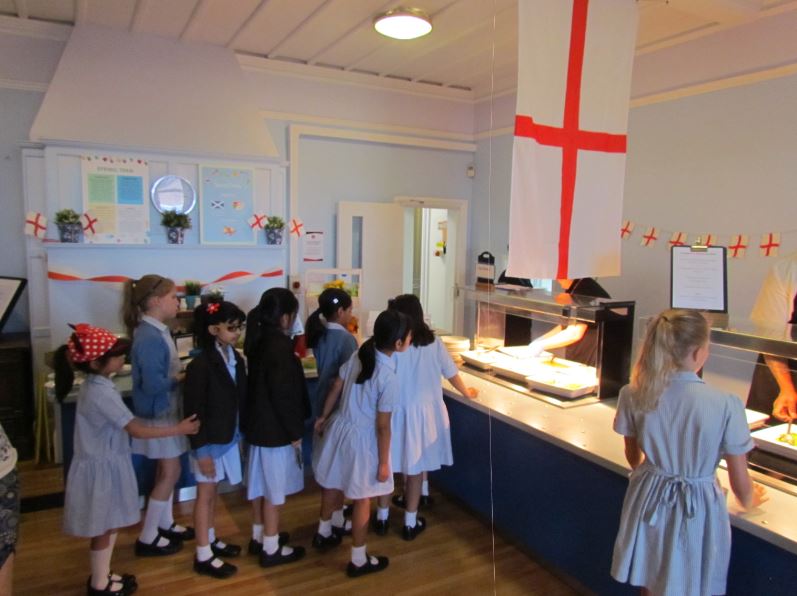 Celebrating with a St George's Day lunch <a href="/StHildasBushey/">St Hilda's Bushey</a>