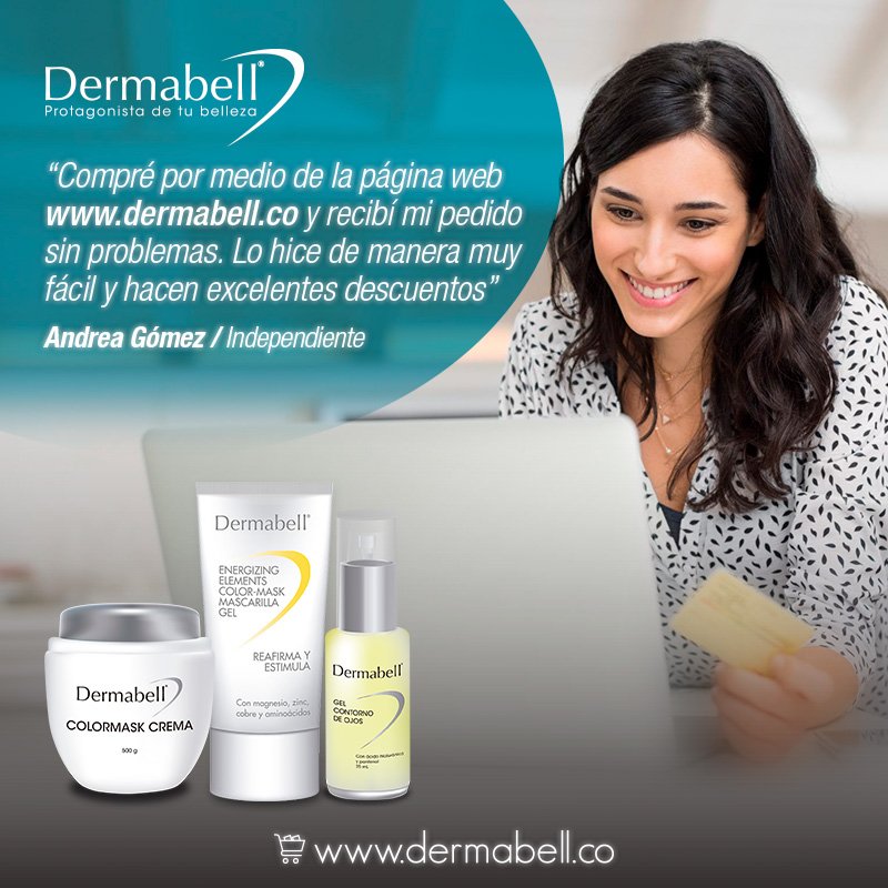 Dermabellcos's tweet photo. Comprar en nuestra página web es muy fácil y seguro, puedes seleccionar como método de pago tarjeta crédito o débito, consignación bancaria y si estás en Bogotá pago contra entrega, y adicionalmente recibirás grandes beneficios. Compra en https://t.co/CUqJtaIsK2 #Dermabell https://t.co/ntwwPMt8ER