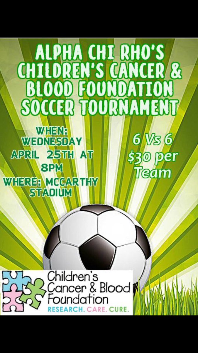 AXP_OmegaPhi's tweet photo. Our soccer tournament is approaching quickly! Sign up and come out Wednesday night! ⚽️ https://t.co/jh1YA1bPg6