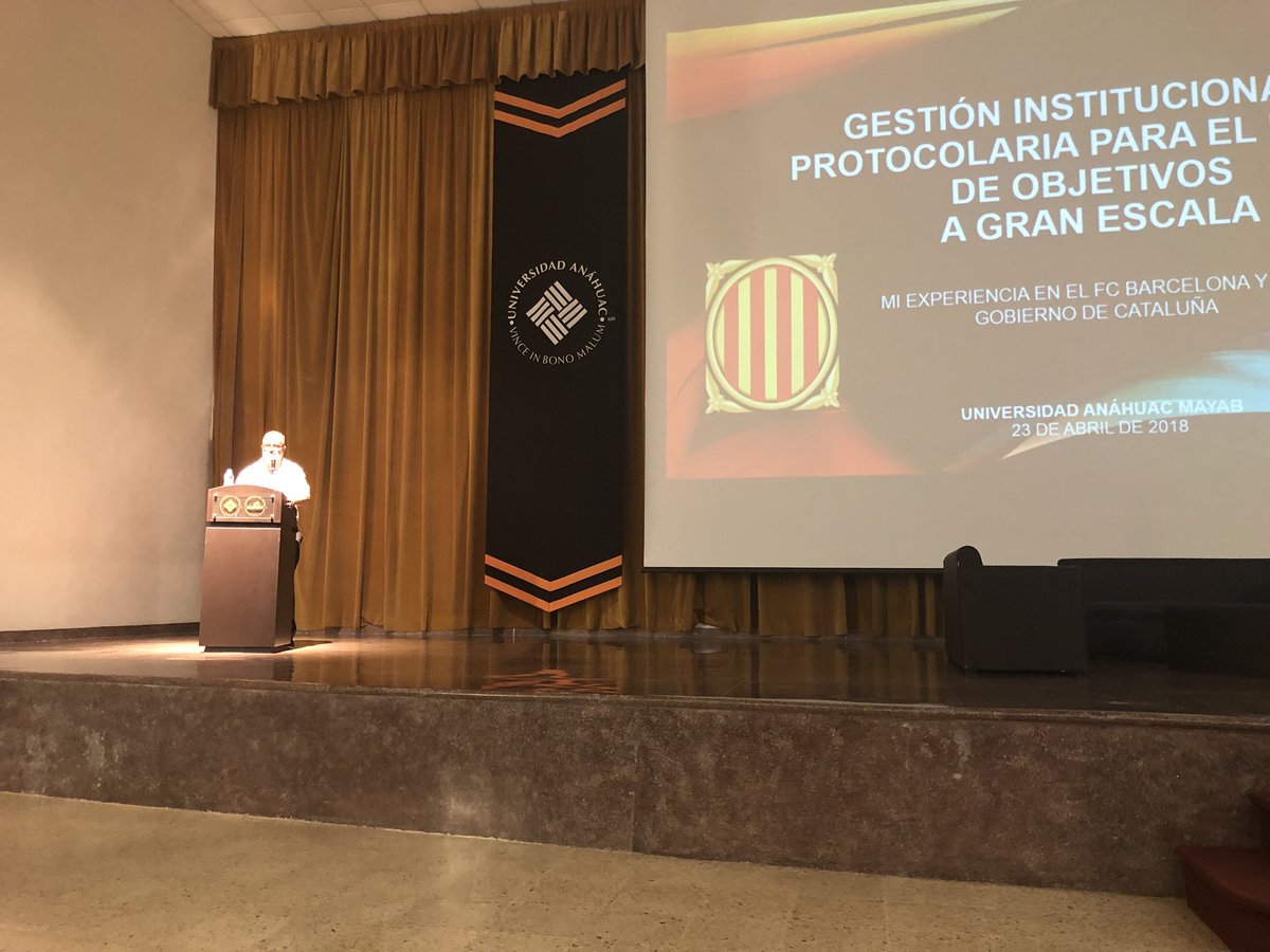 AnahuacINTL's tweet photo. Aún estás a tiempo de llegar a conferencia Gestión Institucional Protocolaria para el logro de Objetivos a Gran Escala de Ramón Pujol. Mi experiencia en el #FCBarcelona y #Cataluña https://t.co/DrbVKRjbkK