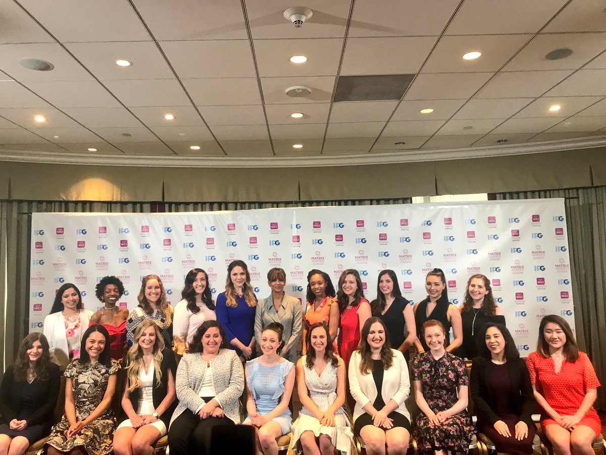 OpalVadhan's tweet image. Thank you, @halleberry for spending time with our 2018 @NYWICI #Matrix18 scholarship winners!