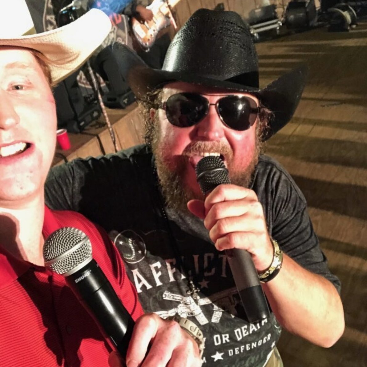 coltford's tweet photo. On stage with my son tonight it was one of the coolest things I have ever done @renbrown20 I love You Buddy so Proud of You never dreamed we would be on stage together #epic @WendellsDB thanks for having Me love this place https://t.co/cemQcgwPe4