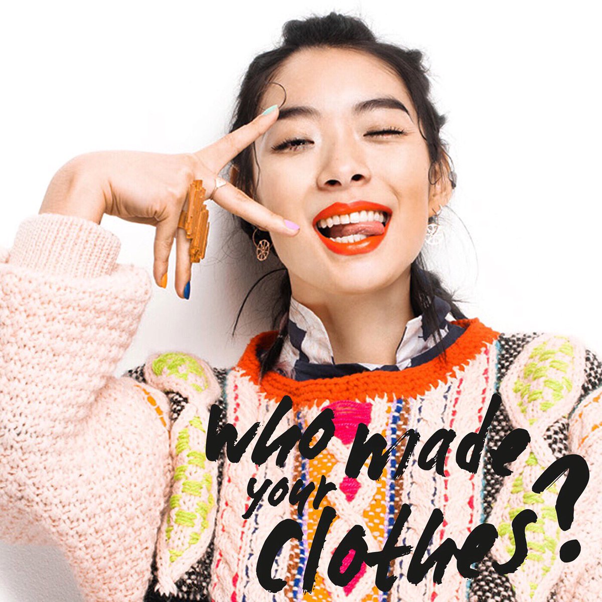HAUTEECOLOGY's tweet photo. It’s #FashionRevolution week y’all! Find out how you can help put an end to sweatshops by asking your fav fashion brand one simple quest: #WhoMadeMyClothes? https://t.co/We0E7VlzXp https://t.co/8grySubIKE