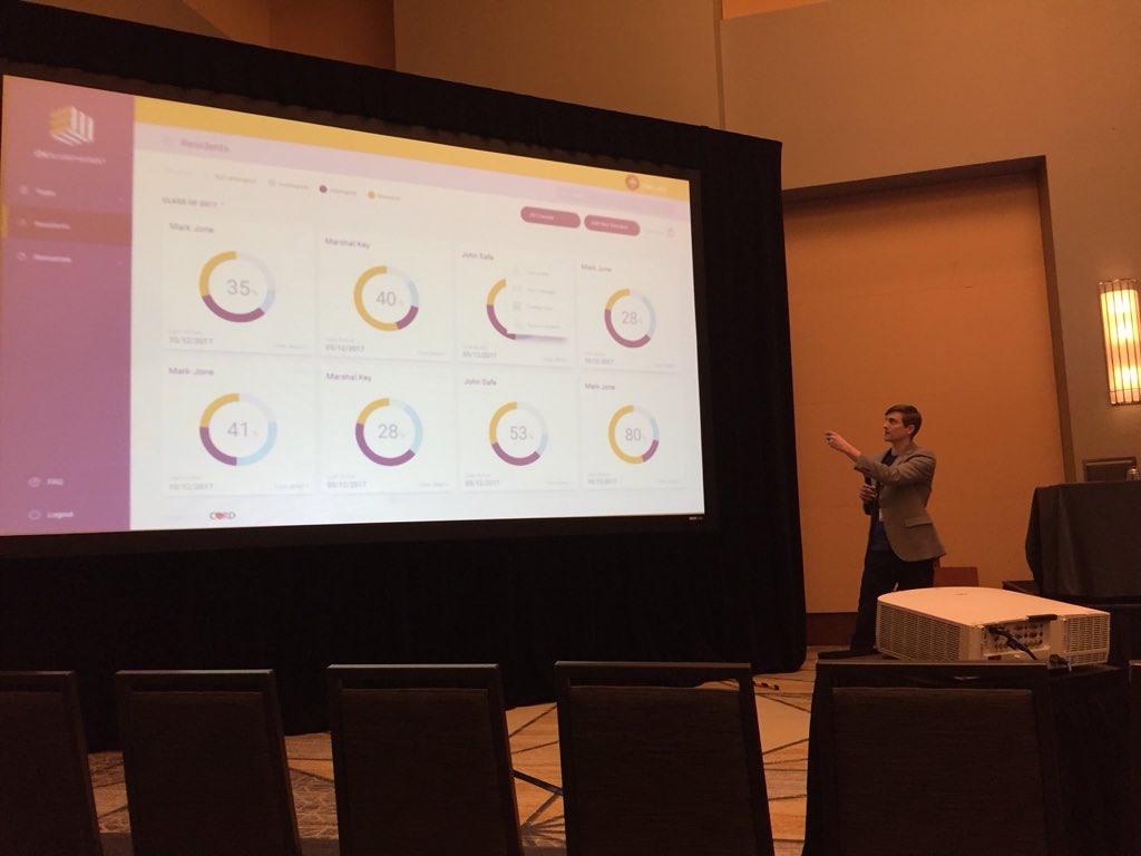 GrabowMooreMD's tweet photo. Impressive innovation by @ericshappell , building a learning management system for @EMFundamentals.  If you build it they will come! #cordaa18 https://t.co/VLO4tlVJBG