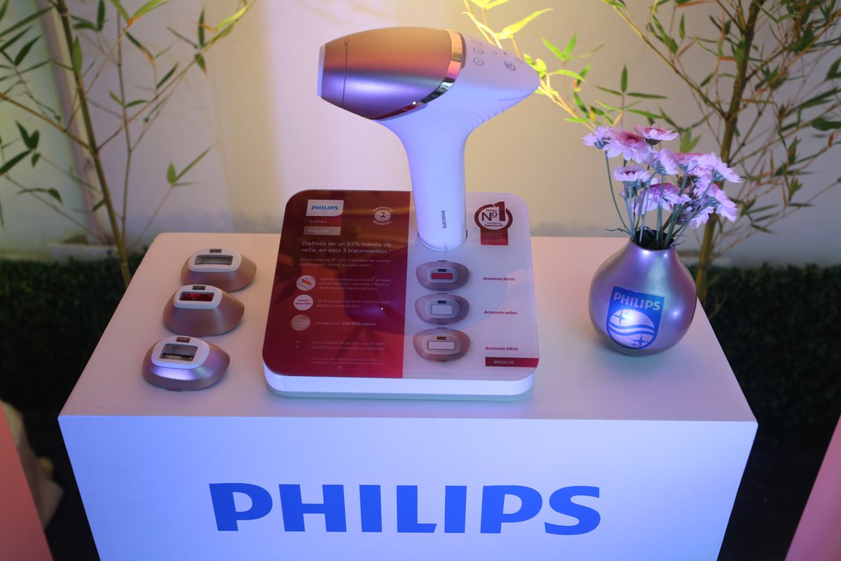 KetchumARG's tweet photo. ¡@Philips_Ar presentó la nueva versión de Philips Lumea, su depiladora por luz pulsada intensa! 
Gracias a su innovadora tecnología, reduce hasta un 92% del vello en tan solo 3 tratamientos y se adapta al cuerpo de cada mujer. https://t.co/VCJPb5iDxd