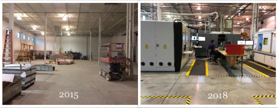Happy 3rd Anniversary to us! Check the photos below taken in the same spot in our building - one was taken before we opened and one taken recently. Thanks to everyone who has supported us, can’t wait for our move to the Northland Corridor in 2019. #innovation #anniversary
