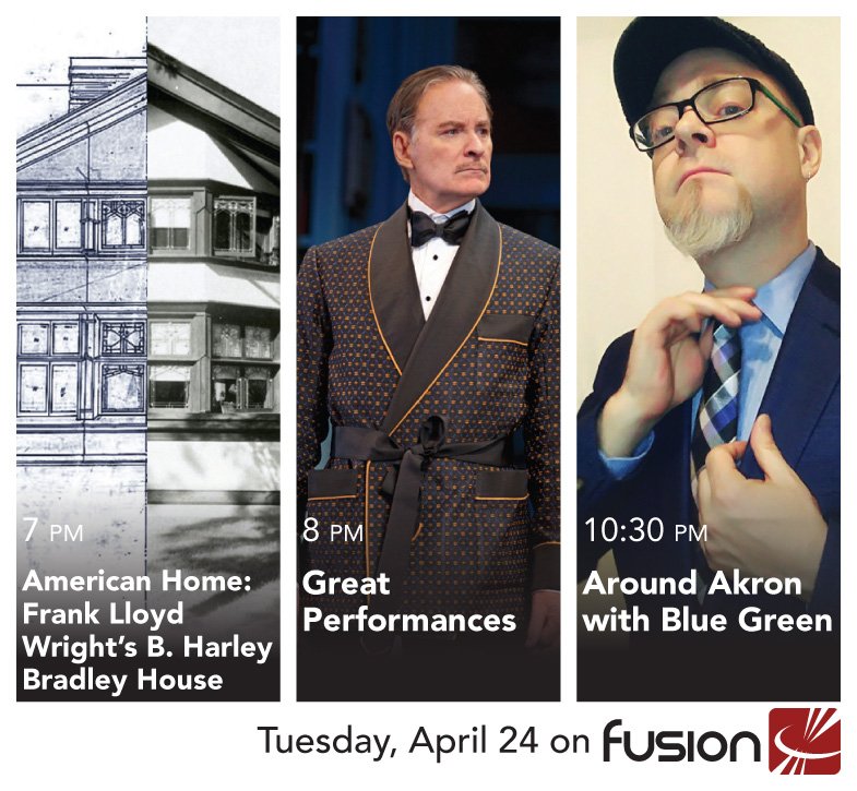 Fusion's schedule tonight includes "Noel Coward's Present Laughter," starring Kevin Kline.