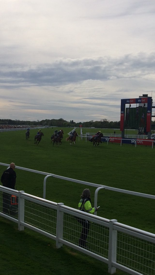 mpmflooring's tweet photo. View from the MPM owners &amp; trainers lounge @WindsorRaces as they cross the finish line in the second race tonight. https://t.co/w7BpJ4f71Z