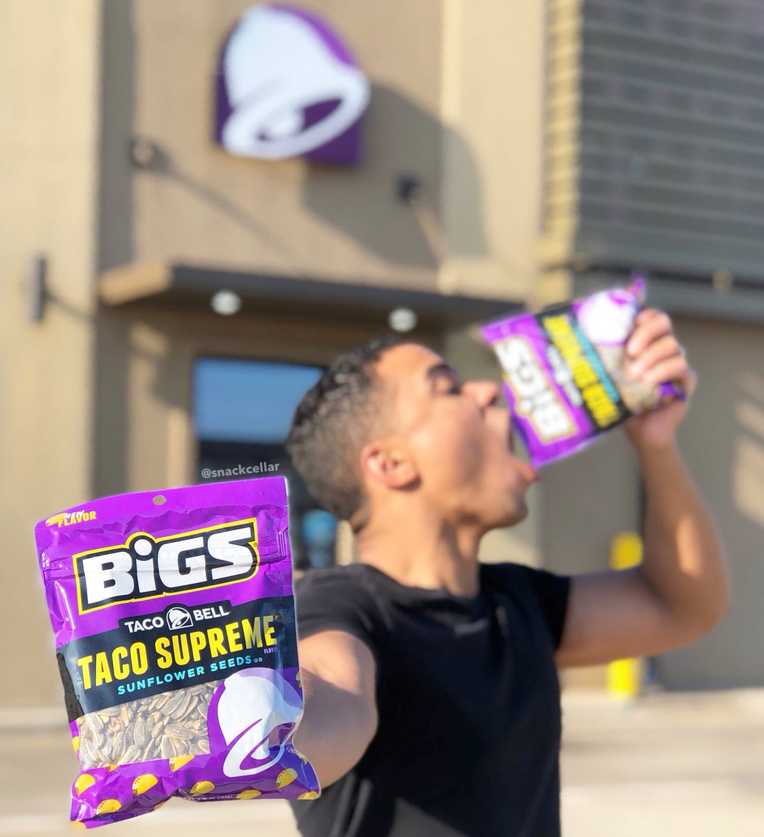 snackcellar's tweet photo. NEW from @BIGS_Seeds: @tacobell Taco Supreme Sunflower Seeds! ๐ฎ Get yours at https://t.co/muzUd711D1, and head over to my page on Instagram for a Taco Bell gift card giveaway! #TacoSupremeSeeds #GoBIGS #TacoBell #BIGSseeds #ad https://t.co/uMk5dpIxlZ
