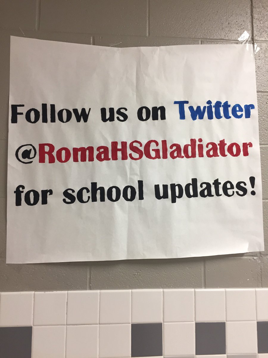 Thanks to Roma High School student council for the posters!