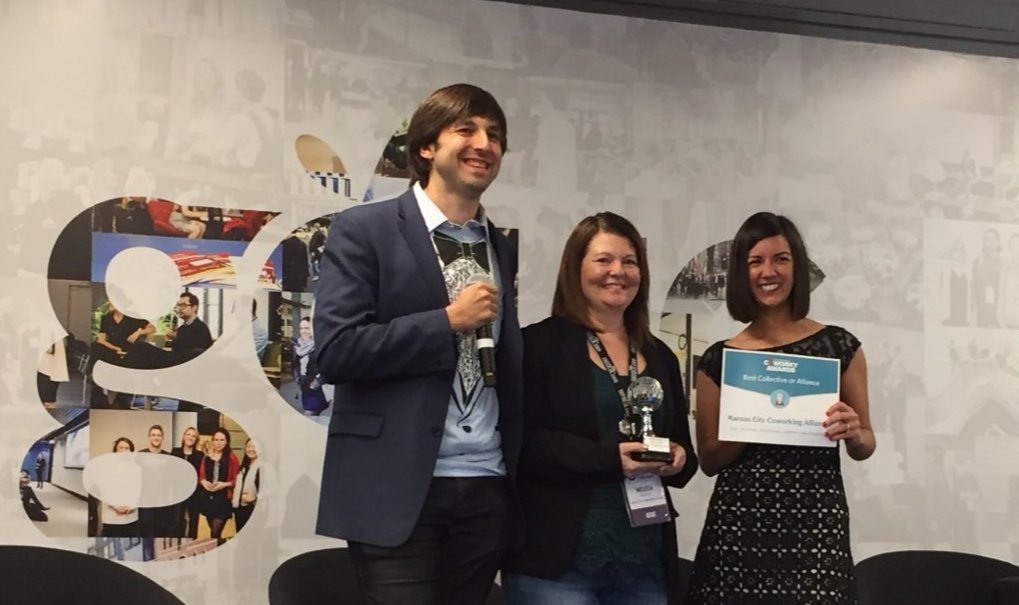 We won!🏆The Kansas City Coworking Alliance is the best Coworking Alliance in the WORLD! Thanks to everyone who supported us with your votes for the <a href="/CoworkyAwards/">Coworky Award</a>! #kccoworking #coworking