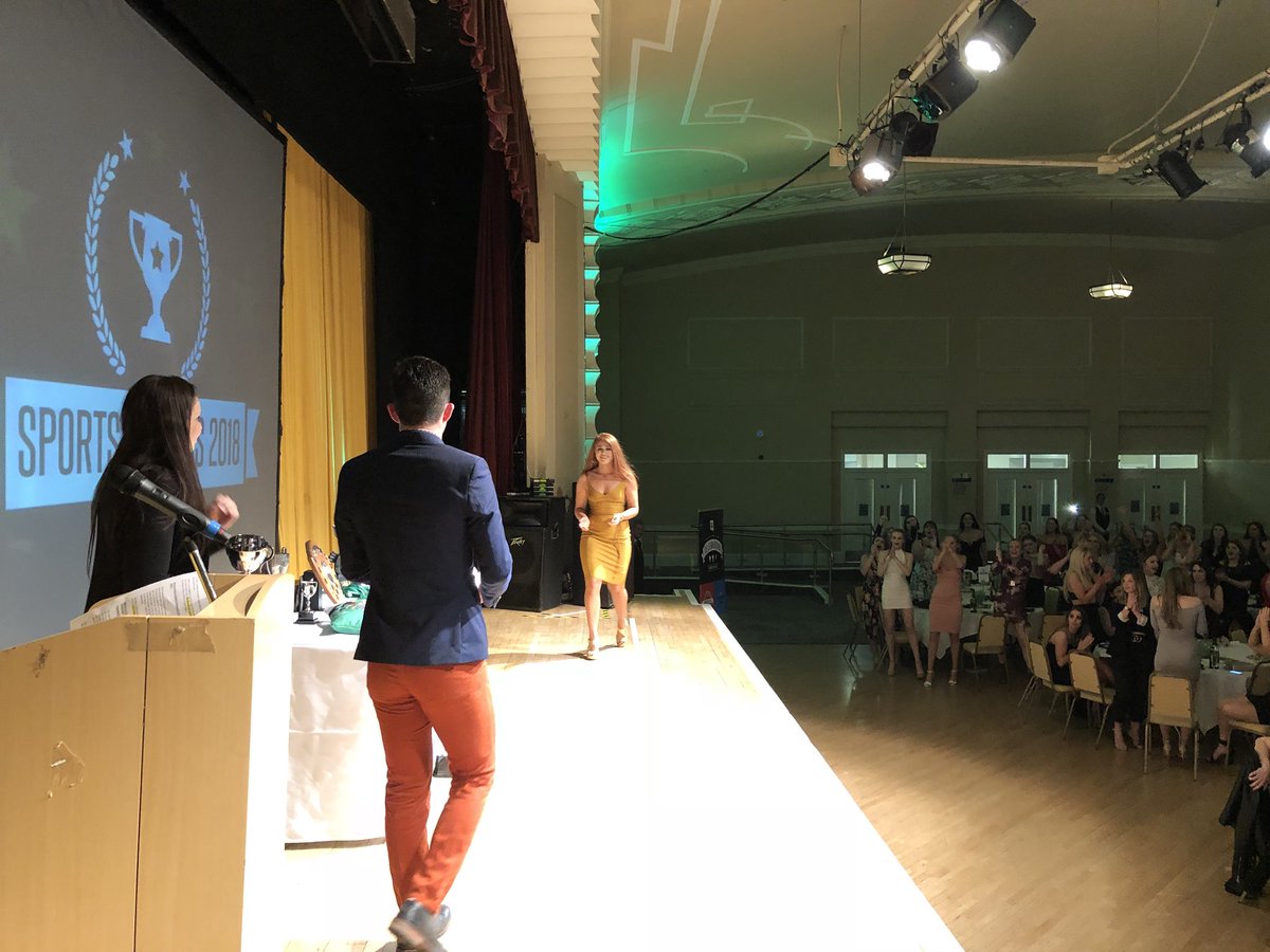 edgehillsu's tweet photo. And our winner is Lucy Lucketti from Netball🏐💃🏻👏🏼 #EHSUSportsAwards2018 https://t.co/gHChesmOKm