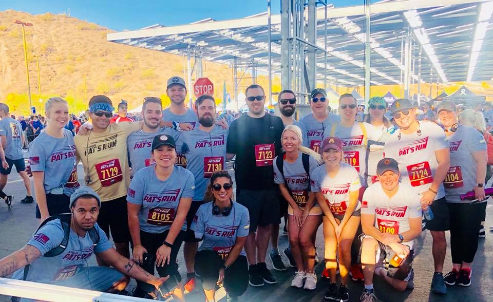 We were honored our team got to participate in the <a href="/pattillmanfnd/">Pat Tillman Foundation</a> run <a href="/ASU/">Arizona State University</a> on Saturday! Their mission is to invest in veterans by providing support programs and awarding educational scholarships to military veterans and their spouses. A great day, great race, and great cause!