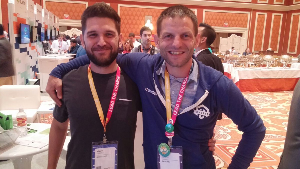 Nexcess with <a href="/SnowdogApps/">Snowdog</a>. Miguel and Kuba, two Magneto Masters together again for #Imagine2018.