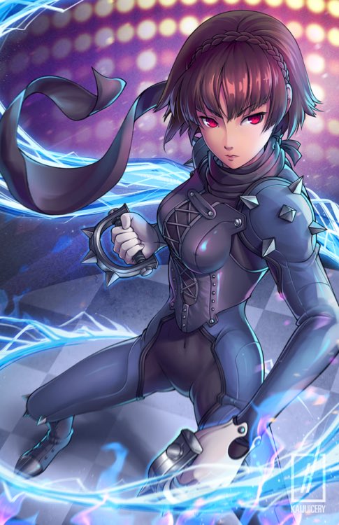 hypeazu's tweet photo. Happy birthday to the best girl in #Persona5, in my opinion at least, Makoto Nijima!!! Thank you for making bookworms look badass! https://t.co/XsxnGbu7a2