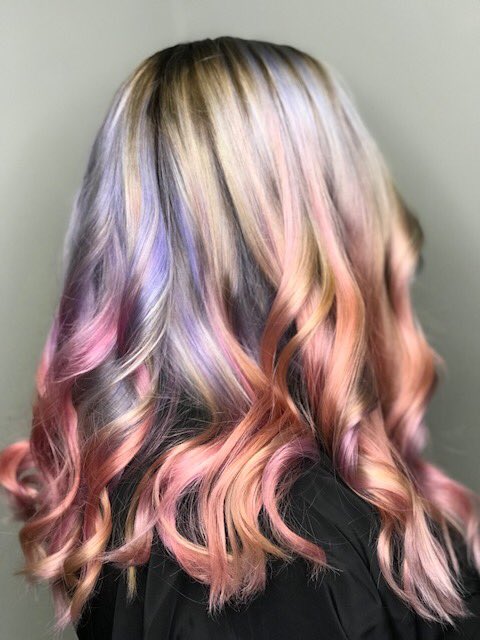 GKSalon's tweet photo. Muted rainbow color by kelly https://t.co/1JfQl1DaFi