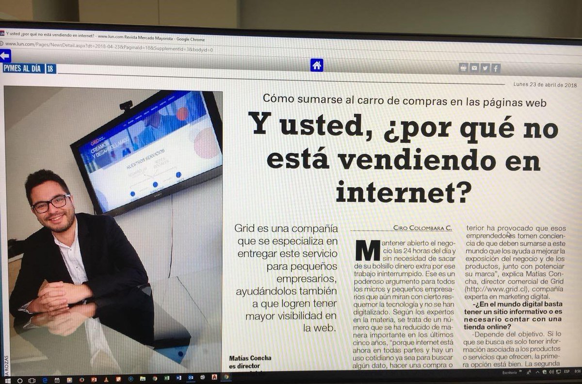 mConchar's tweet photo. Hoy en entrevista para LUN Mercado Mayorista  💪
https://t.co/tg9ZPnaCQU https://t.co/eL34g2VEjo