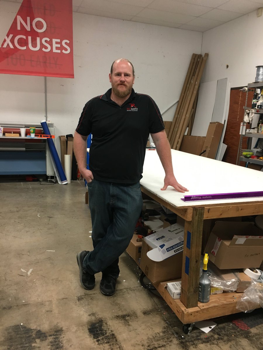 RedSmithGS's tweet photo. Meet Big Show our production lead! He has been with RedSmith for 3.5 years.
A fun fact about Big Show is that he was a classically trained percussionist. 
We greatly appreciate all his hard work and leadership in the company. https://t.co/JXRSI4w24C