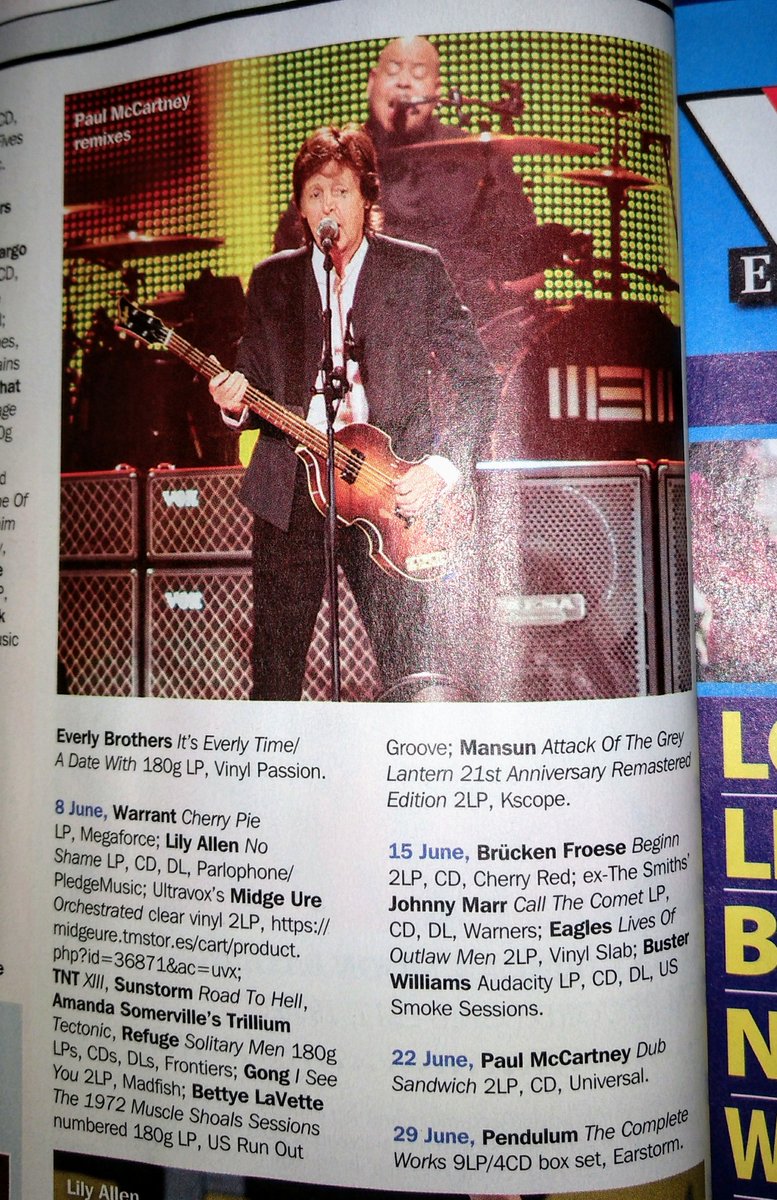 swinquad's tweet photo. @sdedition Not sure if you read @RecCollMag but judging by the new releases list in the May issue I think they read you! https://t.co/sUoxfeyWQP