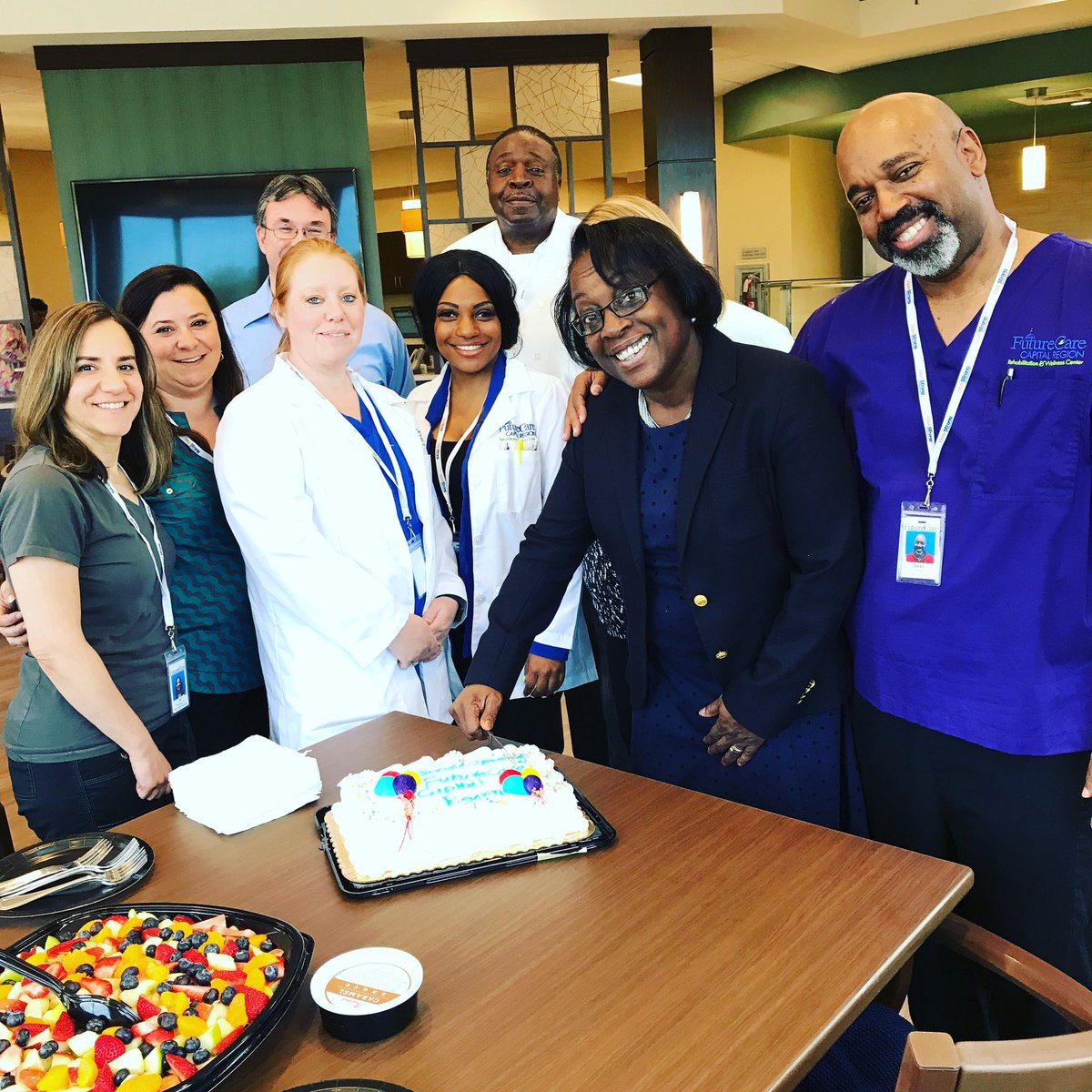 The day has finally arrived! The daughter of one of our first admissions at #FutureCare Capital Region did the honors of cutting our grand opening cake today. Congrats to all who helped us achieve this milestone. Learn more about our newest facility here: bit.ly/2mYaFxB