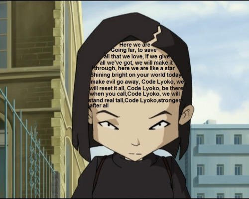 FLVN7Z's tweet photo. Il est 23h41 et je viens de voir que TOUT le générique de code lyoko en anglais rentre sur le front de Yumi https://t.co/zJRgHR58L2