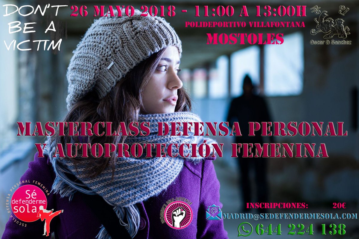 Master class de #DefensaPersonalFemenina y #Autoprotección,para #Mujeres a partir de 12 años en <a href="/AytoMostoles/">Ayuntamiento de Móstoles</a>.
Reserva tu plaza cuanto antes y no te lo pierdas(madrid@sedefendermesola.com ó 644 224 138)

+ info: tmblr.co/ZpxwCu2XKqXLP

<a href="/admm/">admm</a> <a href="/NHumanismo/">Nuevo Humanismo</a> <a href="/ambire/">ambire.eth</a> <a href="/ComrcioMostoles/">Comercio de Móstoles</a>