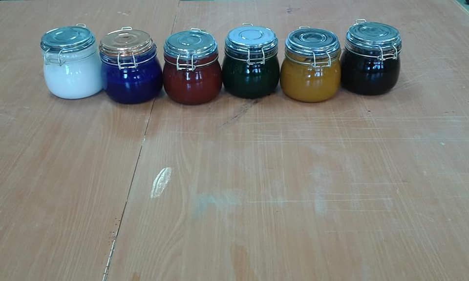 SIAC_art's tweet photo. Workshop with our artist Márta Balla - Teaching special painting techniques #eggtempera and #encaustic | Kaye Academic College of Education >> https://t.co/HKcI09Ci3J #Beersheba #Izrael | #MartaBalla | #contemporary #art https://t.co/RXylvv0rHu