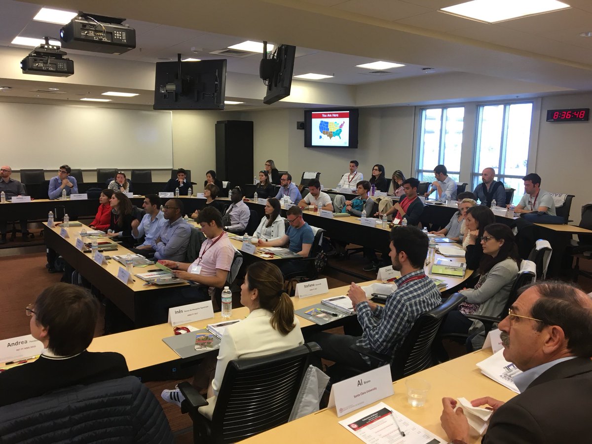 FlavioNotari's tweet photo. #MIPexperience just started! MBA students learning on venture business and technology in @SantaClaraUniv @MIP_PoliMi @baianetwork @Growingleader1 https://t.co/MaeQviWnQP