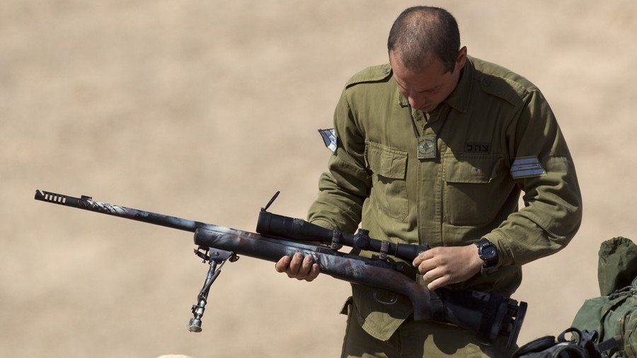 RT_com's tweet photo. Price of safety? IDF snipers ordered to shoot at any ‘threat,’ even if it is child – ex-general https://t.co/45sobERVRE https://t.co/qSnZ980hXX