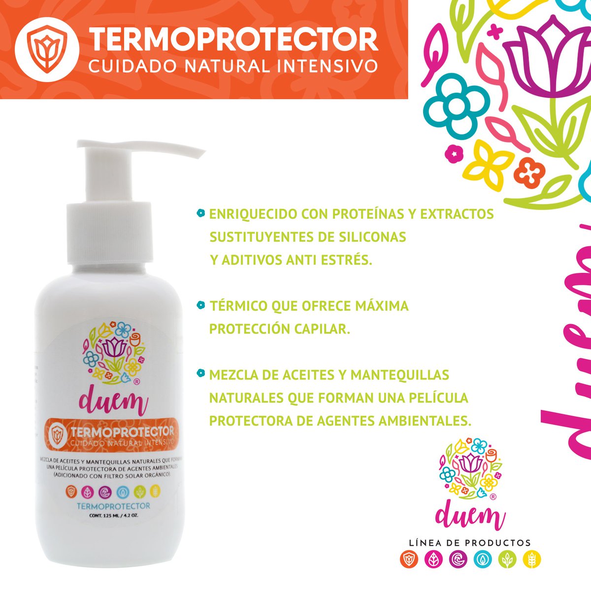 DuemMx's tweet photo. ¡Disfruta el clima! Nosotros nos preocupamos por cuidar tu cabello (y el medio ambiente) 🌿🌍 Nuestro #Termoprotector protege tu cabello del calor y de factores ambientales.
#ProductosOrgánicos #ProtecciónSolar #DUEM https://t.co/eUscsfp1cL