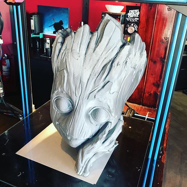 “Baby” Groot has an open mind and wants to house a plant.. what should he grow?🌱#3dprintedplanter #springhassprung #3dprinting #babygroot ift.tt/2JfOrQ8