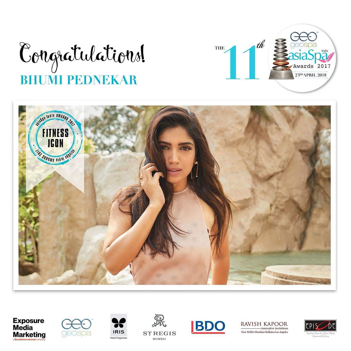 asiaSpaIndia's tweet photo. The winner of the GeoSpa asiaSpa India 'Fitness Icon - Female' Award is @psbhumi

#asiaSpaIndiaawards #geospa #bdo #stregismumbai #ravishkapoorinnovativedesigns #irishomefragrance #episodesilver https://t.co/H92xcFqTve