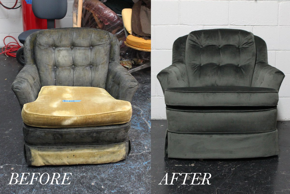 SpruceAtHome's tweet photo. If you're considering painting your upholstered furniture...don't! It's not a good look, as you can see with this DIY gone wrong. But if you decide not to take our word for it, just know we'll be here, ready to help with the clean up 😉
#makeovermonday #diyfail #spruceupholstery https://t.co/bNFF8ntqrE